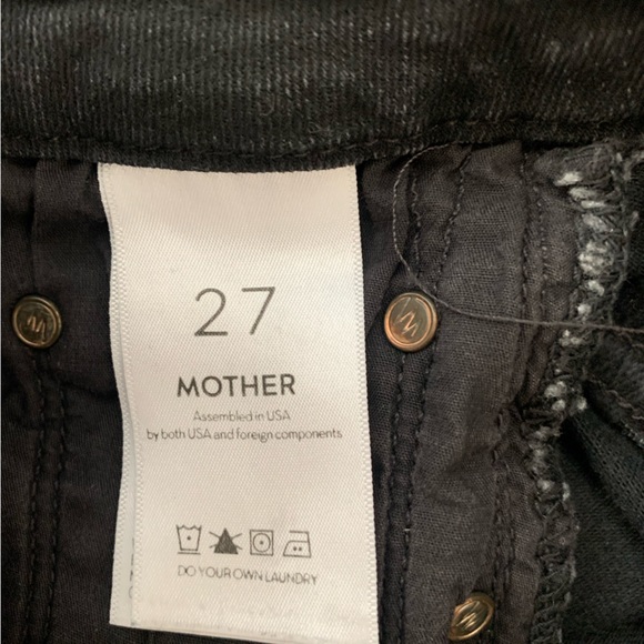 Mother denim jeans size 27” high waist, denim black - Picture 9 of 9